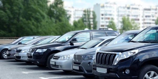Cars parked at our car park